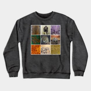 African Animals Art Crewneck Sweatshirt